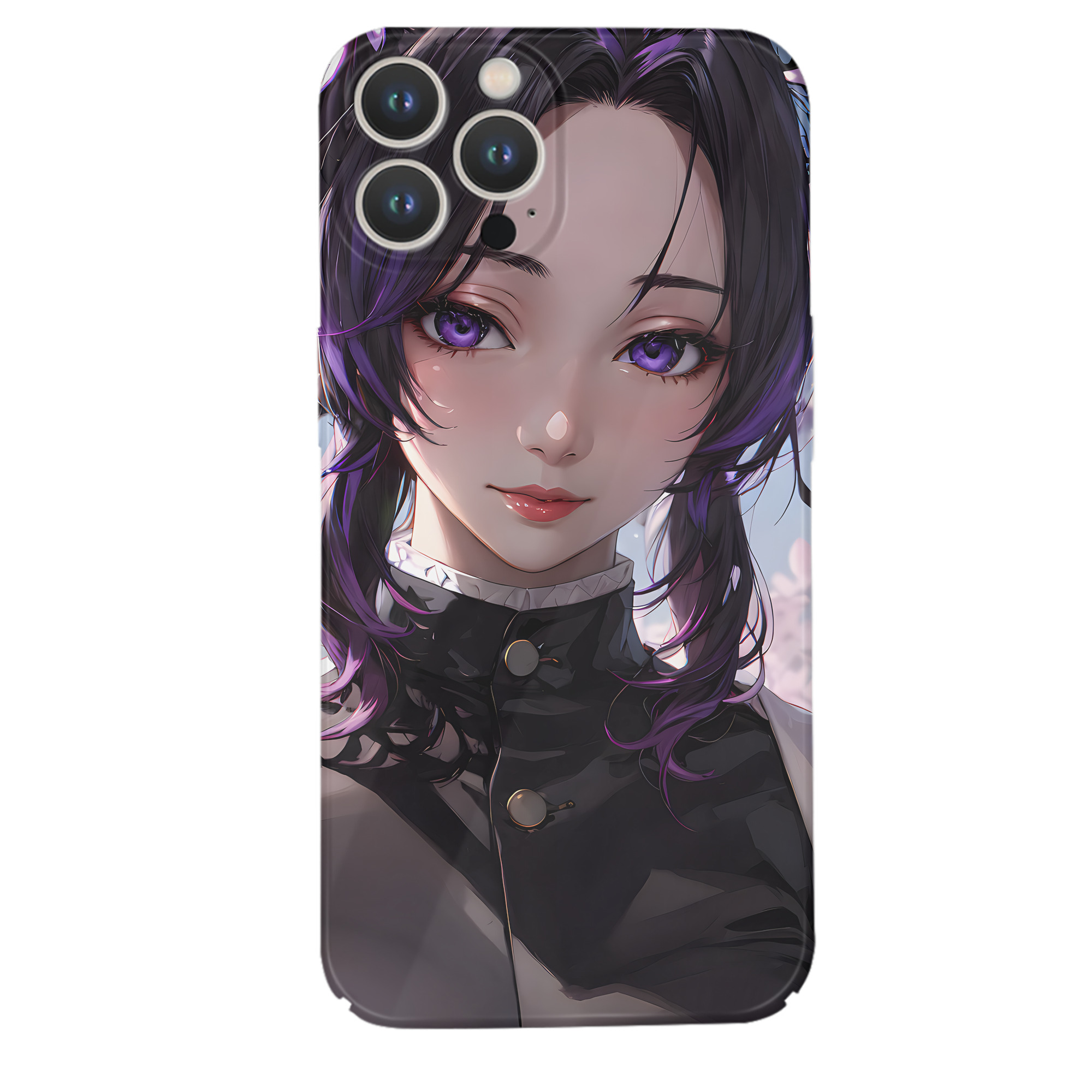（画像用） 鬼滅の刃（きめつのやいば）蟲柱-胡蝶 しのぶ／こちょう しのぶ Kochou Shinobu 【iPhone 14シリーズ対応】ハードケース